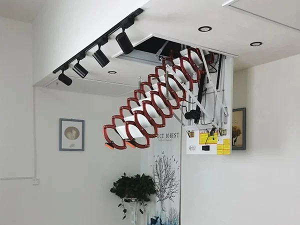 Thang gác mái âm trần tự động